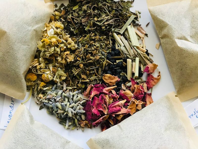 Herbal tea ceremony representing daily wellness routine